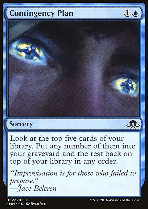 Contingency Plan, Eldritch Moon #52, Magic: The Gathering card