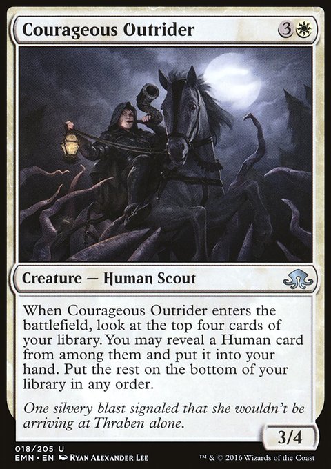 Courageous Outrider, Eldritch Moon #18, Magic: The Gathering card