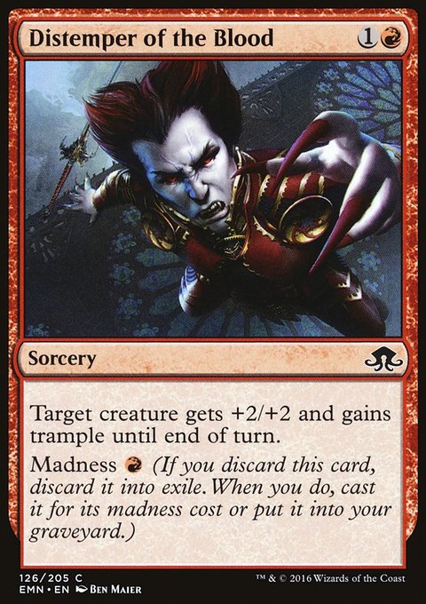 Distemper of the Blood, Eldritch Moon #126, Magic: The Gathering card