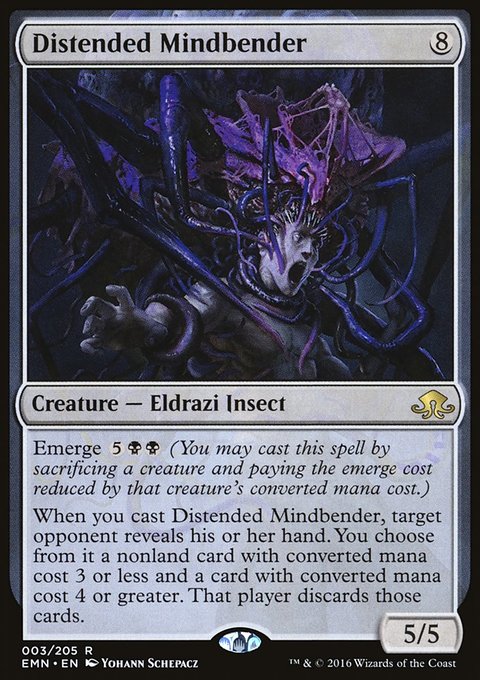 Distended Mindbender, Eldritch Moon #3, Magic: The Gathering card