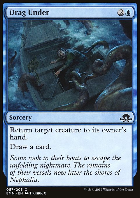 Drag Under, Eldritch Moon #57, Magic: The Gathering card