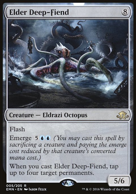 Elder Deep-Fiend, Eldritch Moon #5, Magic: The Gathering card