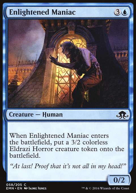 Enlightened Maniac, Eldritch Moon #58, Magic: The Gathering card