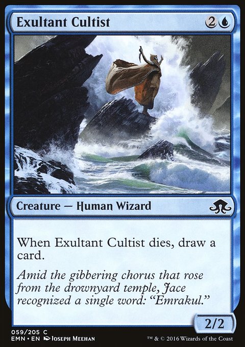 Exultant Cultist, Eldritch Moon #59, Magic: The Gathering card
