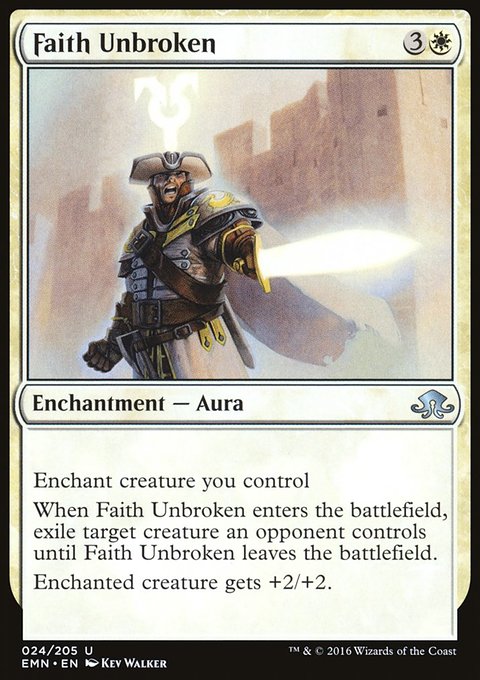 Faith Unbroken, Eldritch Moon #24, Magic: The Gathering card
