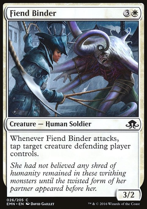 Fiend Binder, Eldritch Moon #26, Magic: The Gathering card