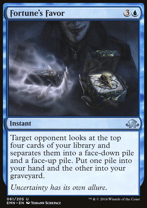 Fortune's Favor, Eldritch Moon #61, Magic: The Gathering card