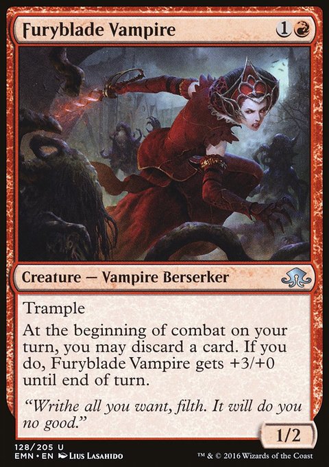 Furyblade Vampire, Eldritch Moon #128, Magic: The Gathering card