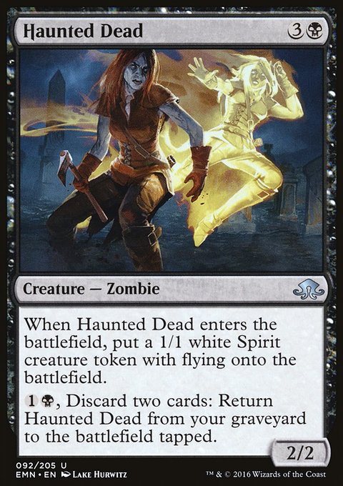 Haunted Dead, Eldritch Moon #92, Magic: The Gathering card