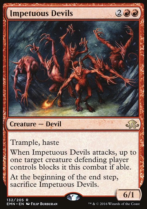 Impetuous Devils, Eldritch Moon #132, Magic: The Gathering card
