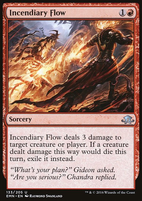 Incendiary Flow, Eldritch Moon #133, Magic: The Gathering card