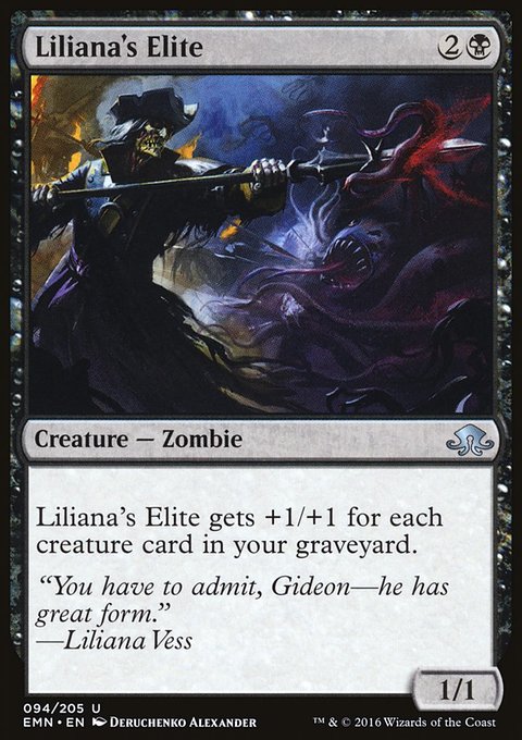 Liliana's Elite, Eldritch Moon #94, Magic: The Gathering card