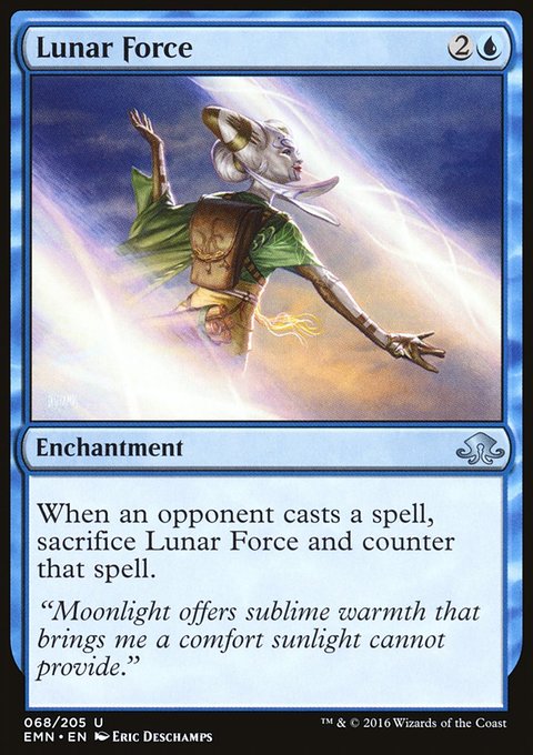 Lunar Force, Eldritch Moon #68, Magic: The Gathering card