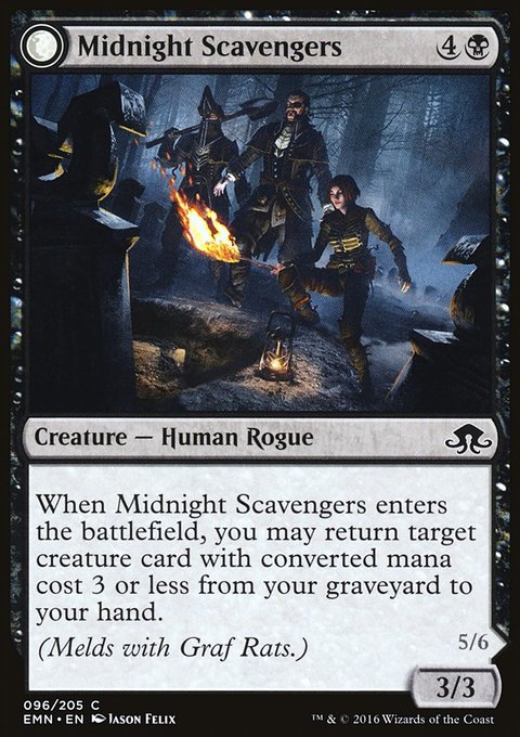 Midnight Scavengers // Chittering Host, Eldritch Moon #96, Magic: The Gathering card