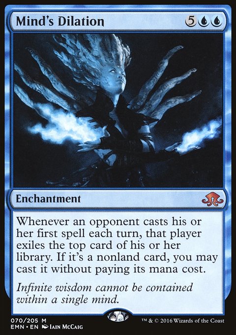 Mind's Dilation, Eldritch Moon #70, Magic: The Gathering card