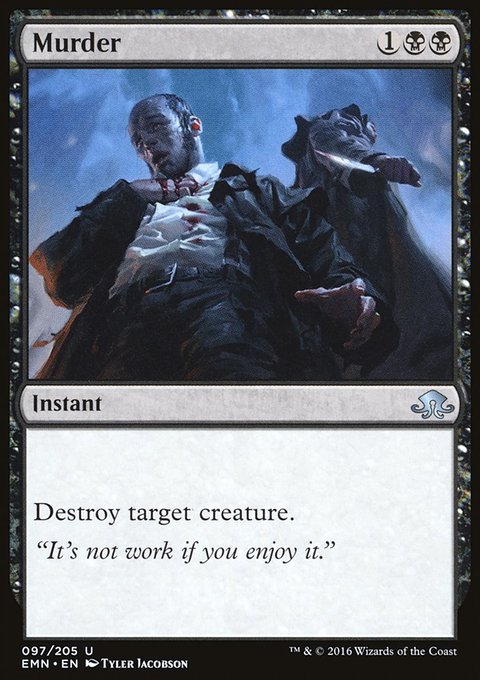 Murder, Eldritch Moon #97, Magic: The Gathering card