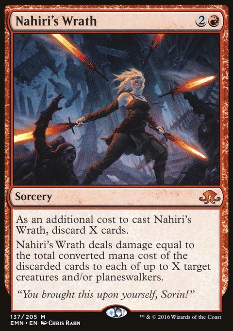 Nahiri's Wrath, Eldritch Moon #137, Magic: The Gathering card