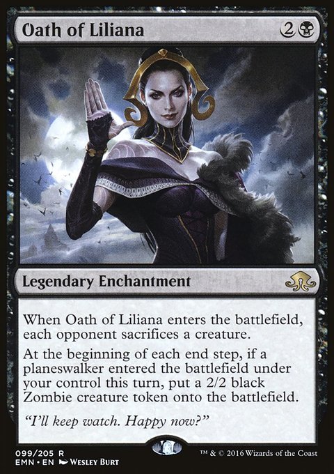 Oath of Liliana, Eldritch Moon #99, Magic: The Gathering card
