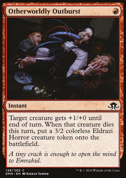 Otherworldly Outburst, Eldritch Moon #138, Magic: The Gathering card