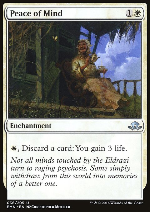 Peace of Mind, Eldritch Moon #36, Magic: The Gathering card