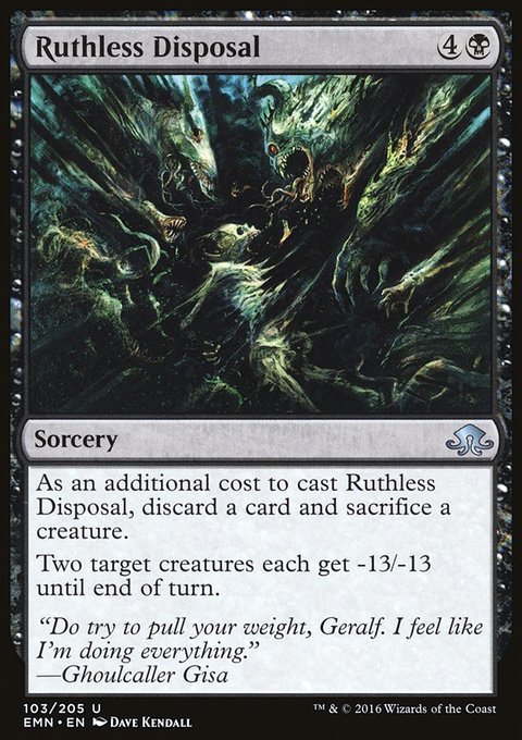 Ruthless Disposal, Eldritch Moon #103, Magic: The Gathering card