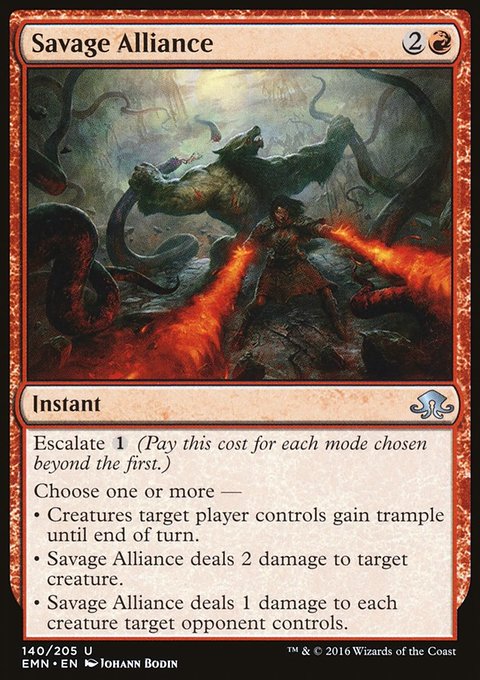 Savage Alliance, Eldritch Moon #140, Magic: The Gathering card