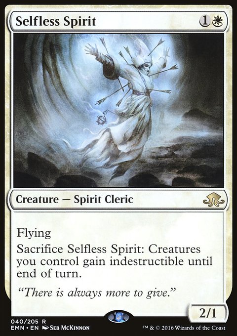 Selfless Spirit, Eldritch Moon #40, Magic: The Gathering card