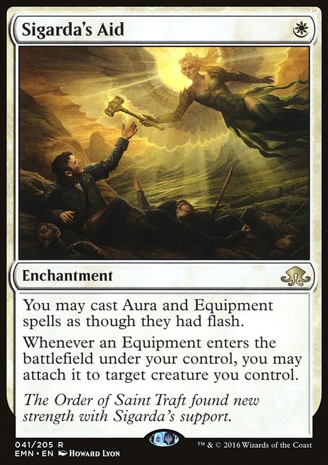 Sigarda's Aid, Eldritch Moon #41, Magic: The Gathering card