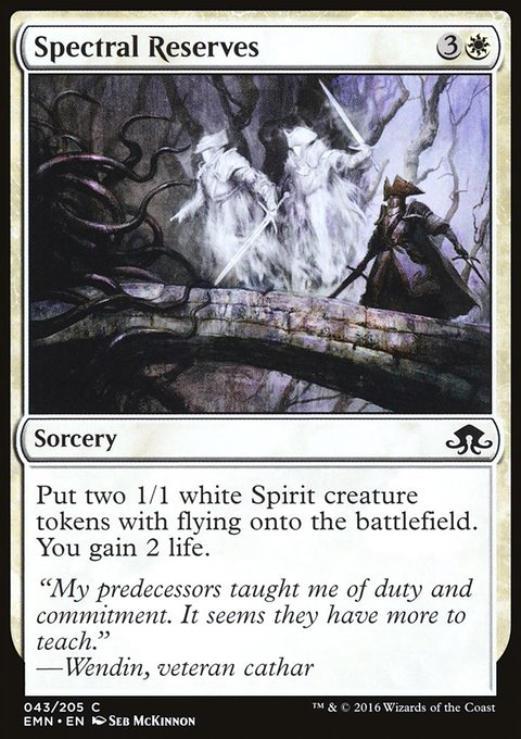 Spectral Reserves, Eldritch Moon #43, Magic: The Gathering card