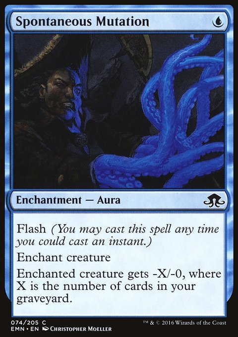 Spontaneous Mutation, Eldritch Moon #74, Magic: The Gathering card