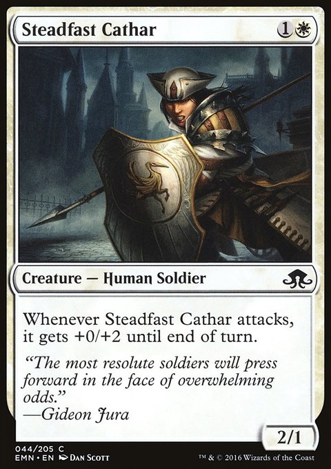 Steadfast Cathar, Eldritch Moon #44, Magic: The Gathering card