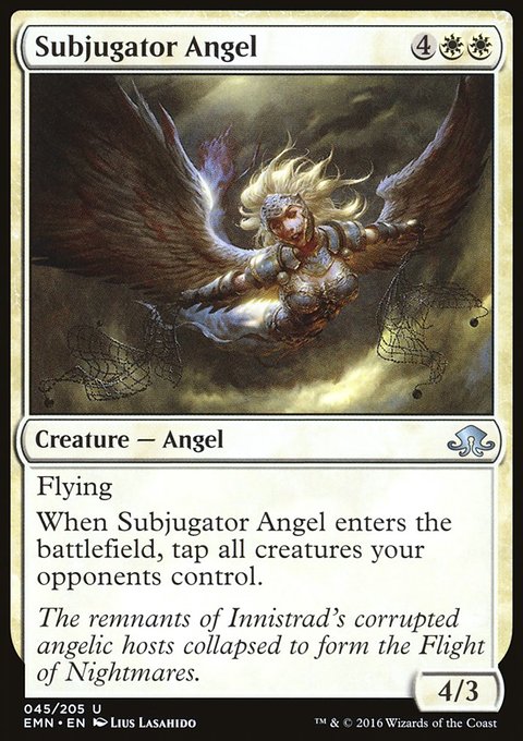 Subjugator Angel, Eldritch Moon #45, Magic: The Gathering card