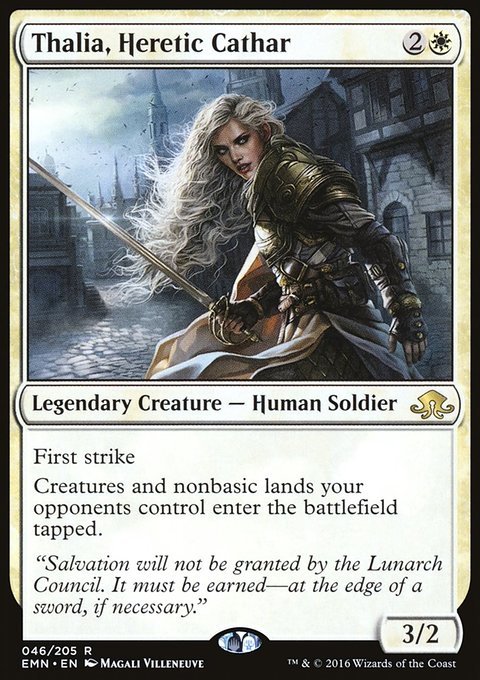 Thalia, Heretic Cathar, Eldritch Moon #46, Magic: The Gathering card