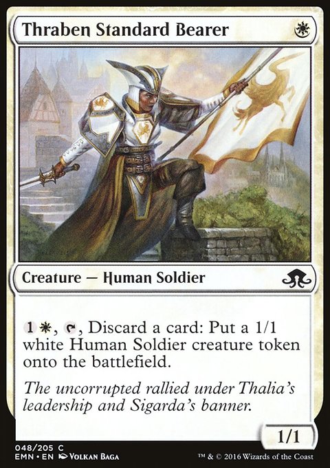 Thraben Standard Bearer, Eldritch Moon #48, Magic: The Gathering card