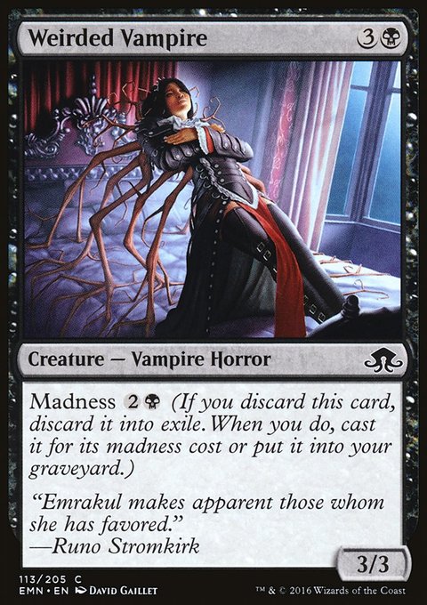 Weirded Vampire, Eldritch Moon #113, Magic: The Gathering card