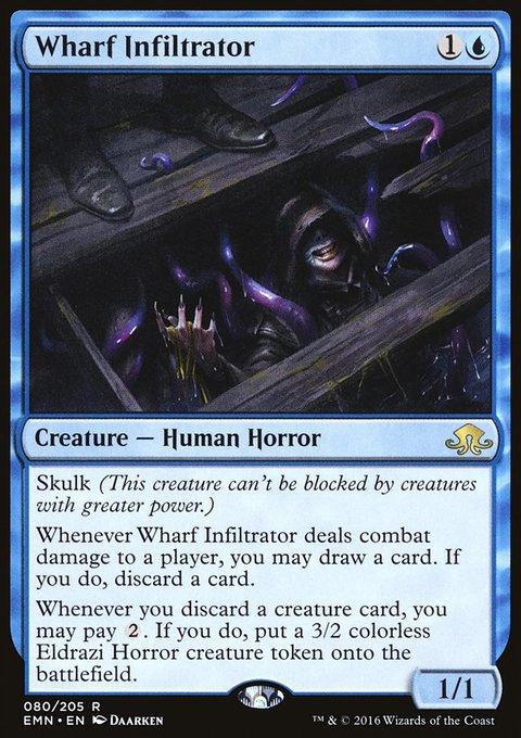 Wharf Infiltrator, Eldritch Moon #80, Magic: The Gathering card
