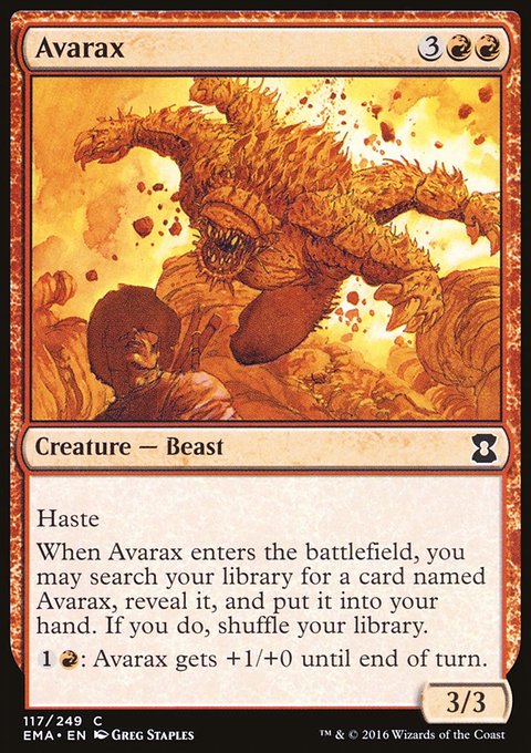 Avarax, Eternal Masters #117, Magic: The Gathering card
