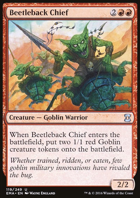 Beetleback Chief, Eternal Masters #119, Magic: The Gathering card