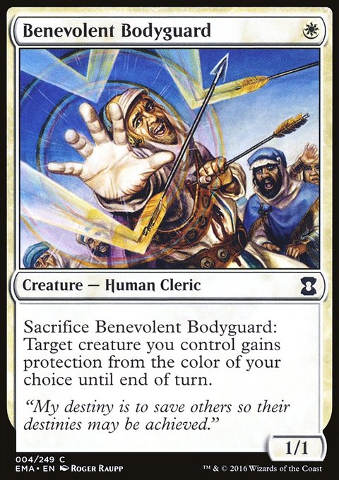 Benevolent Bodyguard, Eternal Masters #4, Magic: The Gathering card