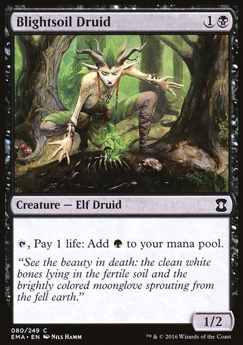Blightsoil Druid, Eternal Masters #80, Magic: The Gathering card