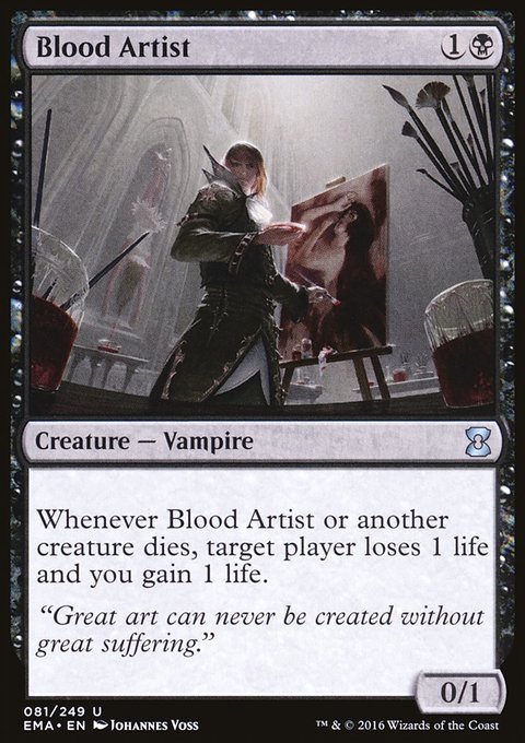 Blood Artist, Eternal Masters #81, Magic: The Gathering card