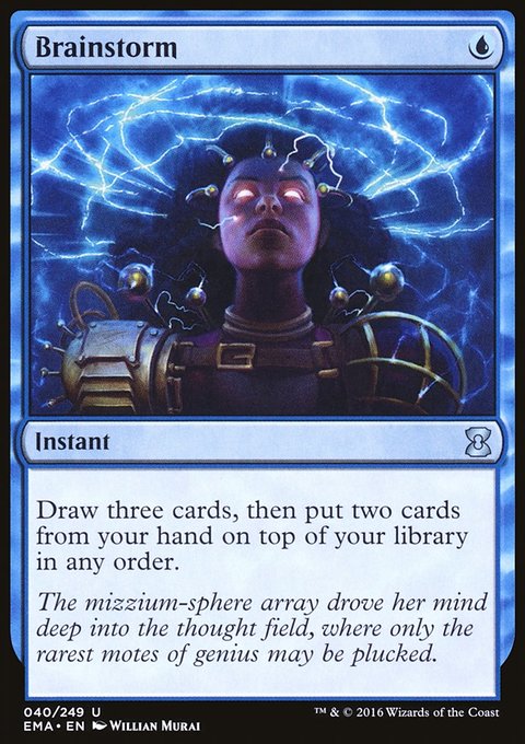 Brainstorm, Eternal Masters #40, Magic: The Gathering card
