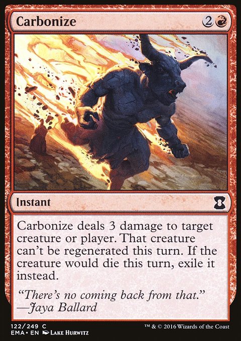 Carbonize, Eternal Masters #122, Magic: The Gathering card