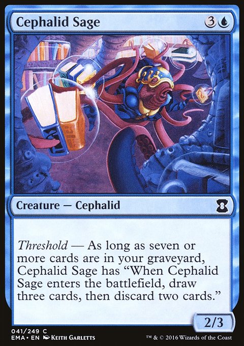 Cephalid Sage, Eternal Masters #41, Magic: The Gathering card