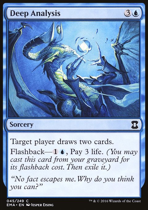 Deep Analysis, Eternal Masters #45, Magic: The Gathering card