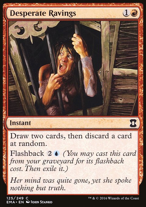 Desperate Ravings, Eternal Masters #125, Magic: The Gathering card