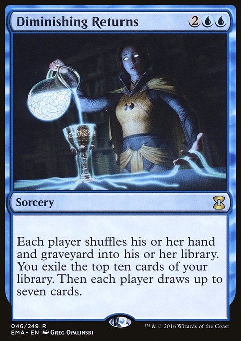 Diminishing Returns, Eternal Masters #46, Magic: The Gathering card