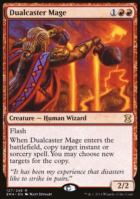 Dualcaster Mage, Eternal Masters #127, Magic: The Gathering card