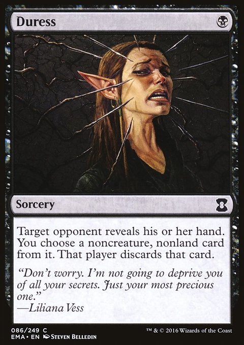 Duress, Eternal Masters #86, Magic: The Gathering card