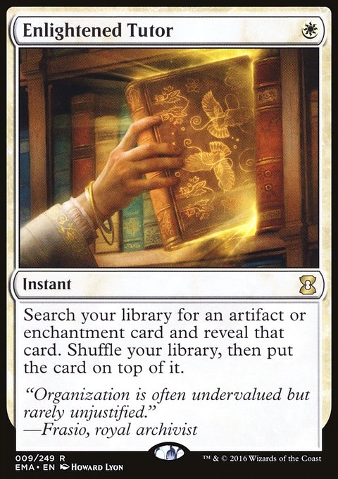Enlightened Tutor, Eternal Masters #9, Magic: The Gathering card